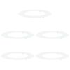 vidaXL adequado para An&eacute;is de &Aacute;rvore Planos 5 pcs Branco &Oslash;50 / 80 cm A&ccedil;o