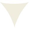 vidaXL Para-sol estilo vela tecido oxford triangular 4x4x4 m creme
