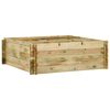 vidaXL Canteiro elevado jardim 120x120x40 cm pinho impregnado