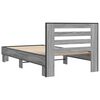 vidaXL Estrutura cama 100x200 cm derivados madeira/metal cinza sonoma