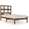 vidaXL Estrutura de cama 100x200 cm pinho maci&ccedil;o castanho mel
