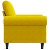 vidaXL Poltrona 60 cm veludo amarelo