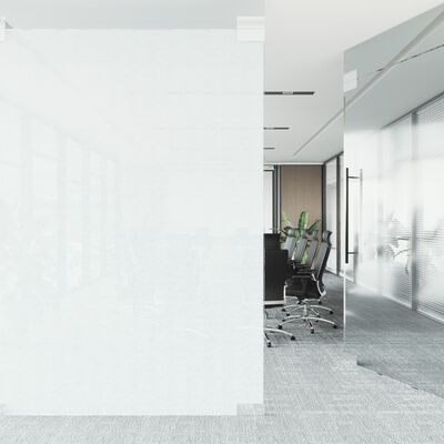 vidaXL Película para janela fosca 45x2000 cm PVC branco