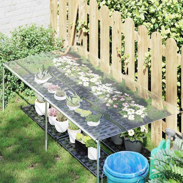 Encerado transparente vidaXL com ilh&oacute;s 1x2 m PVC