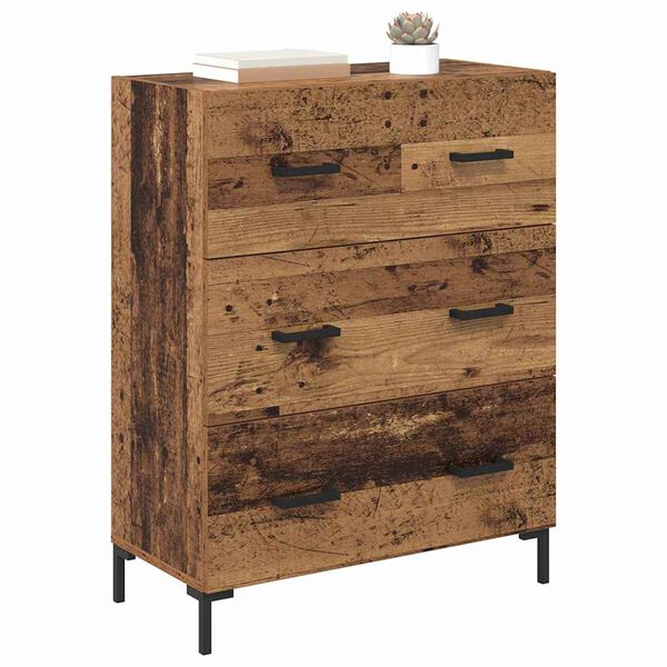 vidaXL Buffet com gaveta Madeira Antiga 69,5 x 34 x 90 cm