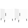 vidaXL Mesa de cabeceira 2 pcs 40x40x50 cm derivados de madeira branco