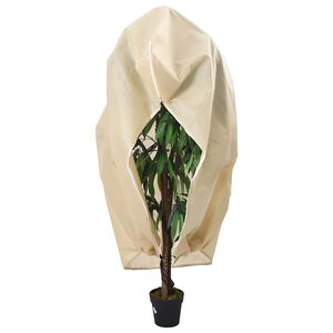 vidaXL Coberturas para plantas com fecho 2 pcs 70 g/m&sup2; 1x1,55 m