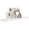 vidaXL Prateleira de Parede M&aacute;rmore Branco 120 x 23,5 x 4 cm