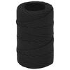 vidaXL Corda utilit&aacute;ria multiusos 2 mm 500 m Preto PP 27 kg Carga m&aacute;x.