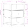 vidaXL Mesas de cabeceira 2 pcs derivados de madeira carvalho sonoma