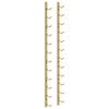 vidaXL Garrafeira de parede para 12 garrafas ferro dourado