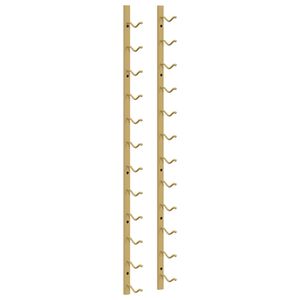 vidaXL Garrafeira de parede para 12 garrafas ferro dourado