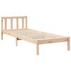 vidaXL Cama extra longa sem colchão 90x220 cm madeira de pinho maciça
