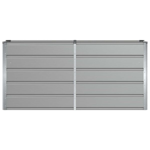 vidaXL Floreira Cinzento-claro 160 x 40 x 75 cm A&ccedil;o
