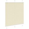 vidaXL Plissado Cego Creme 115x150 cm Largura Tecido 114,4cm Poli&eacute;ster