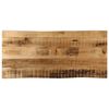 vidaXL Tampo de mesa c/ borda viva 80x40x2,5cm mangueira &aacute;spera maci&ccedil;a