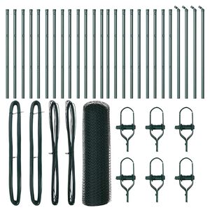 vidaXL Poste de Cerca Verde