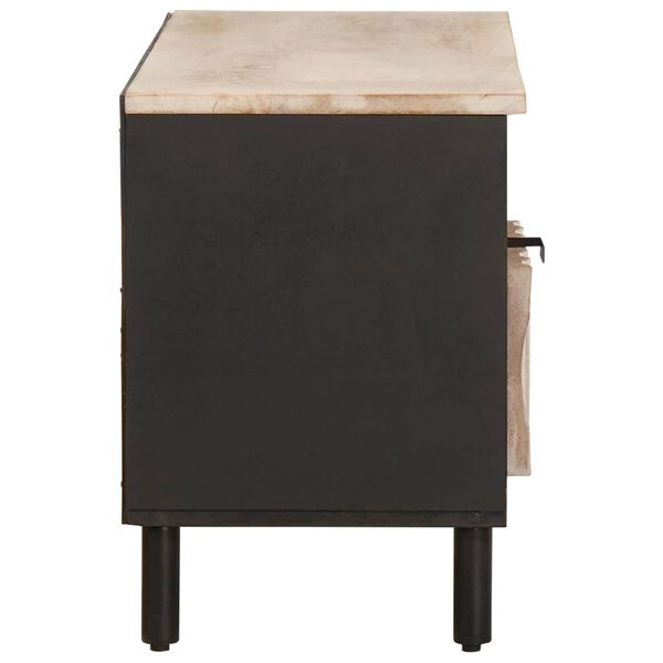 vidaXL Gabinete para TV Acabamento em Wash Branco 100 x 33 x 46 cm