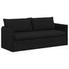 vidaXL Conjunto de Sof&aacute;s 2 pcs Preto 196 x 82 x 85 cm tecido
