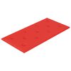 vidaXL Cabeceira de Parede 12 unid. Vermelho Couro Sint&eacute;tico