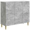 vidaXL Buffet Cinzento Cimento 89 x 34,5 x 80 cm Derivados de Madeira
