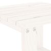 vidaXL Espregui&ccedil;adeiras 2 pcs com mesa pinho maci&ccedil;o branco