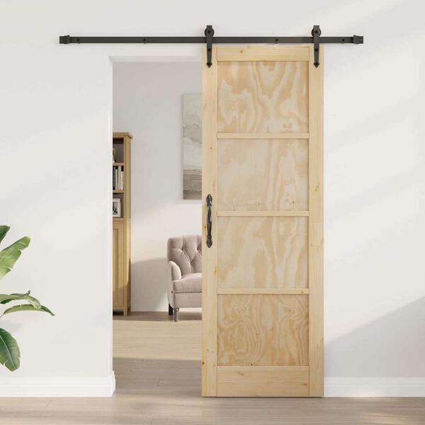 vidaXL Porta Deslizante ORKDAL Castanho 73,5 x 211 cm