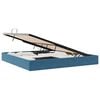 vidaXL Estrutura de Cama Ottoman Azul Escuro 200 x 200 cm Veludo