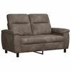 vidaXL Sof&aacute; Cinzento-Escuro 158 x 90 x 95 cm Couro Suede Sint&eacute;tico