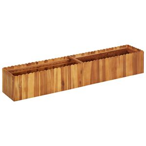 vidaXL Floreira de jardim 150x30x25 cm madeira de ac&aacute;cia maci&ccedil;a