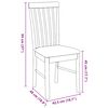 vidaXL Cadeiras de jantar com almofadões 2 pcs madeira maciça branco