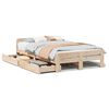 vidaXL Cama sem colch&atilde;o 120x190 cm madeira de pinho maci&ccedil;a