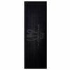 vidaXL Tapete de Cozinha Talheres Preto 180 x 60 cm Veludo
