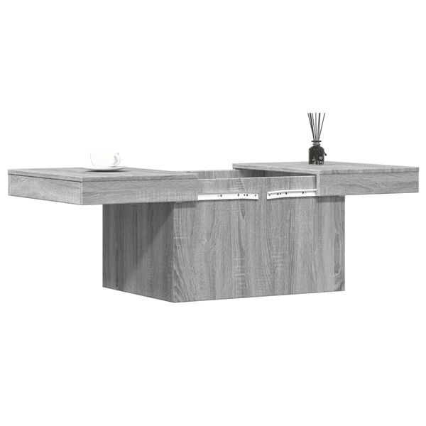 vidaXL Mesa de centro 100x55x40 cm derivados de madeira cinza sonoma