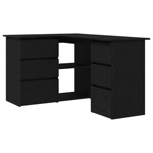 vidaXL Mesa Carvalho Preto Derivados de Madeira 145 x 100 x 76 cm