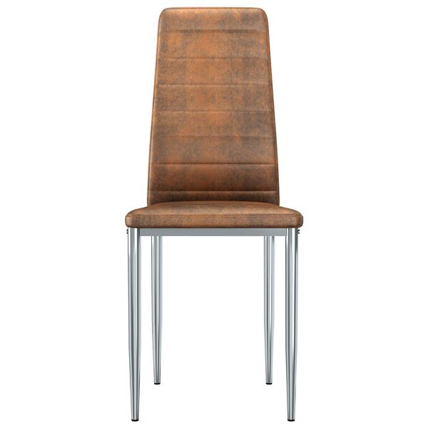 vidaXL Cadeiras de Jantar 2 pcs Castanho 41,5 x 48 x 99 cm