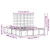 vidaXL Estrutura da Cama Castanho 120 x 190 cm