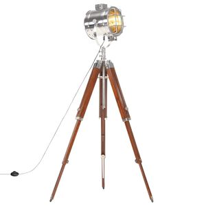 vidaXL Candeeiro de ch&atilde;o trip&eacute; 165 cm madeira de mangueira maci&ccedil;a
