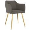 vidaXL Cadeiras de jantar 4 pcs veludo cinzento-escuro