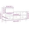 vidaXL Sapateira 102x36x60 cm derivados de madeira branco brilhante