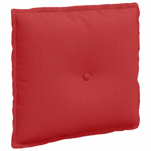 vidaXL Travesseiro para Costas Vermelho 50 x 19 x 45 cm tecido