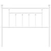 vidaXL Cabeceira de substitui&ccedil;&atilde;o 100 cm metal branco
