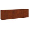 vidaXL Canteiro elevado de jardim 280x40x80 cm a&ccedil;o corten