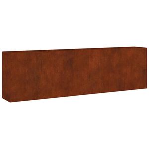 vidaXL Canteiro elevado de jardim 280x40x80 cm a&ccedil;o corten
