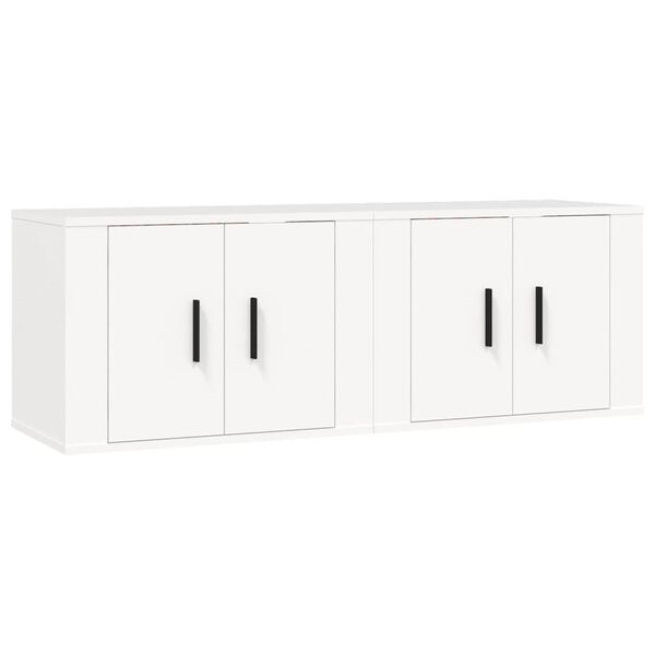 vidaXL Móveis de TV para parede 2 pcs 57x34,5x40 cm branco