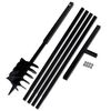 vidaXL Broca de solo manual 180 mm com tubo de prolongamento 5 m a&ccedil;o