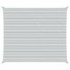 vidaXL Vela de sombra solar Cinza Claro e Branco 7 x 6 m