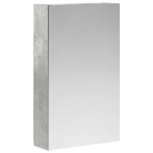 vidaXL Arm&aacute;rio de Espelho para Banheiro Cinzento 30 x 10,5 x 50 cm