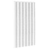 vidaXL Cortina de Insetos Chenille Cinza Claro e Branco 118 x 220 cm