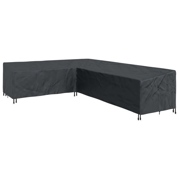 vidaXL Capa para M&oacute;veis Preto 355 x 275 x 80 cm Tecido Oxford 210D